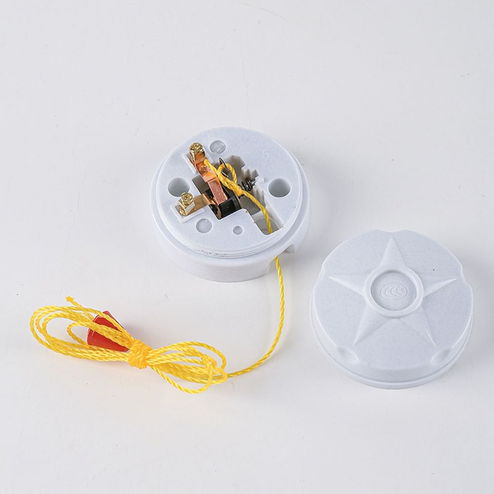 DUERE SPDT Flame Retardant Bakelite with Pull String for Ceiling Fan Wall Light Switching Power Light Switch Lamp Accessory Power Supplies Pull Chain Switch