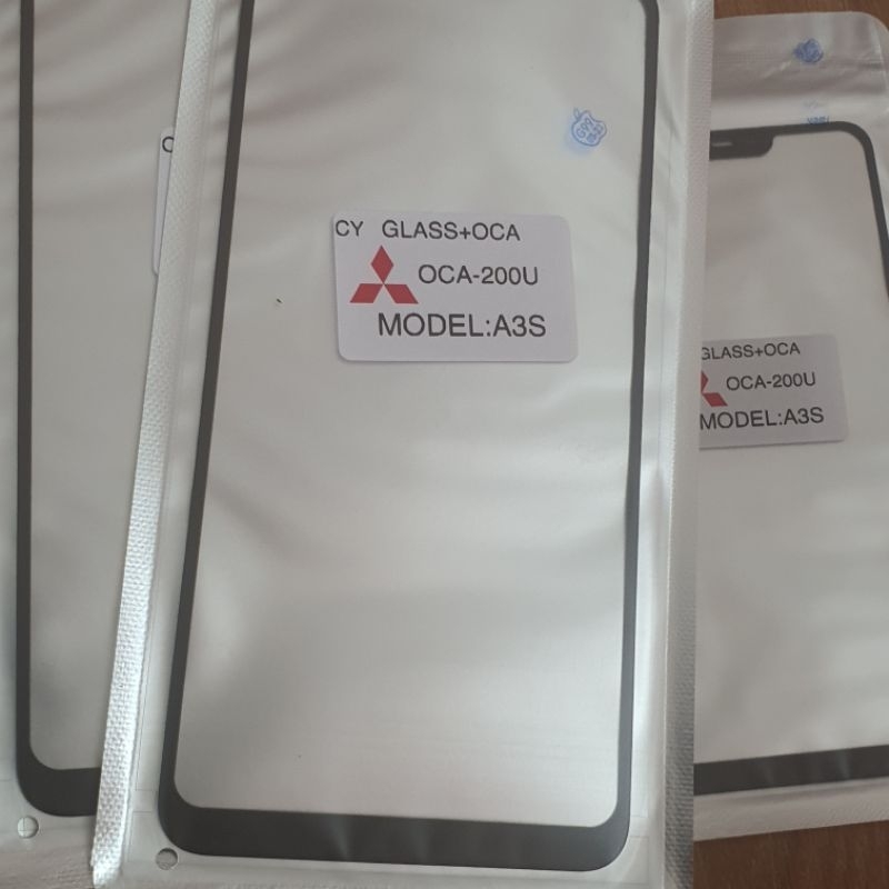 Kính ép liền keo Oppo A3s hàng ép chuẩn