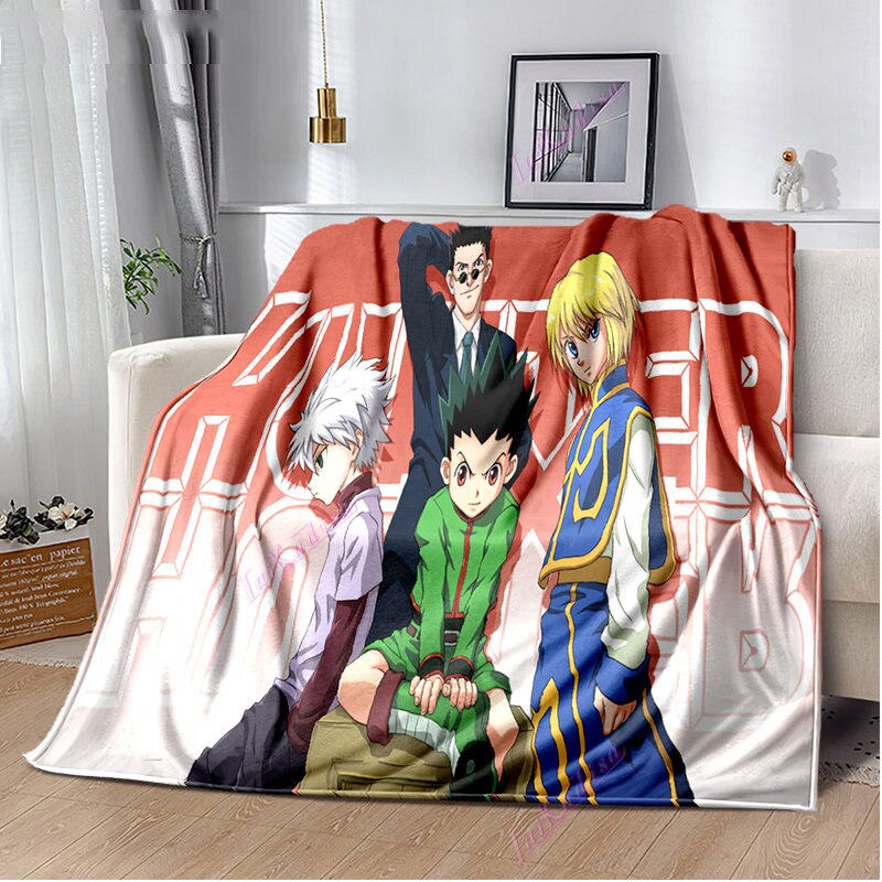 QTRT HUNTER × HUNTER - Leorio, Kurapika, Killua, GON · FREECSS 3D Printed  Blanket Cartoon Anime Characters Soft Plush Flannel Blanket Quilt Anime  Fans Otaku Gift Bedding : : Home & Kitchen