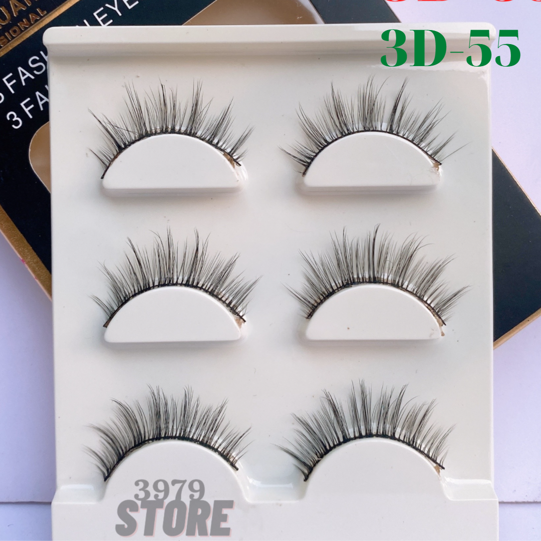[HCM]Lông Mi Chồn 3D Loại Cao Cấp - 1 hộp 3 cặp mi