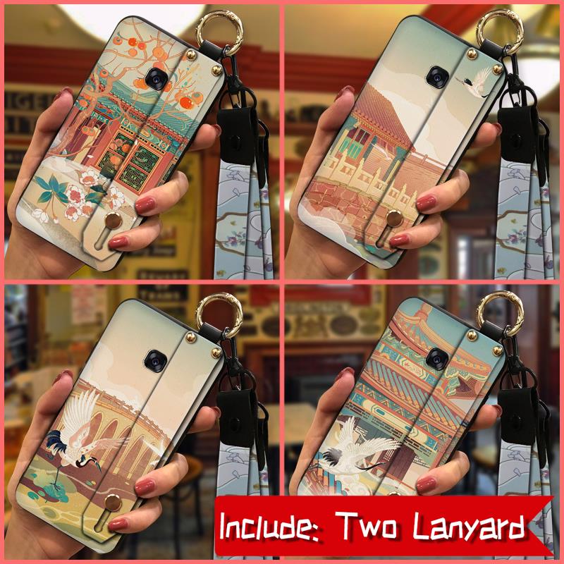 Chinese%C2%A0style%20protective%20Phone%20Case%20For%20Samsung%20Galaxy%20A520/A5%202017%20Dirt-resistant%20Back%20Cover%20Kickstand%20ring%20Lanyard%20-%20Image%202