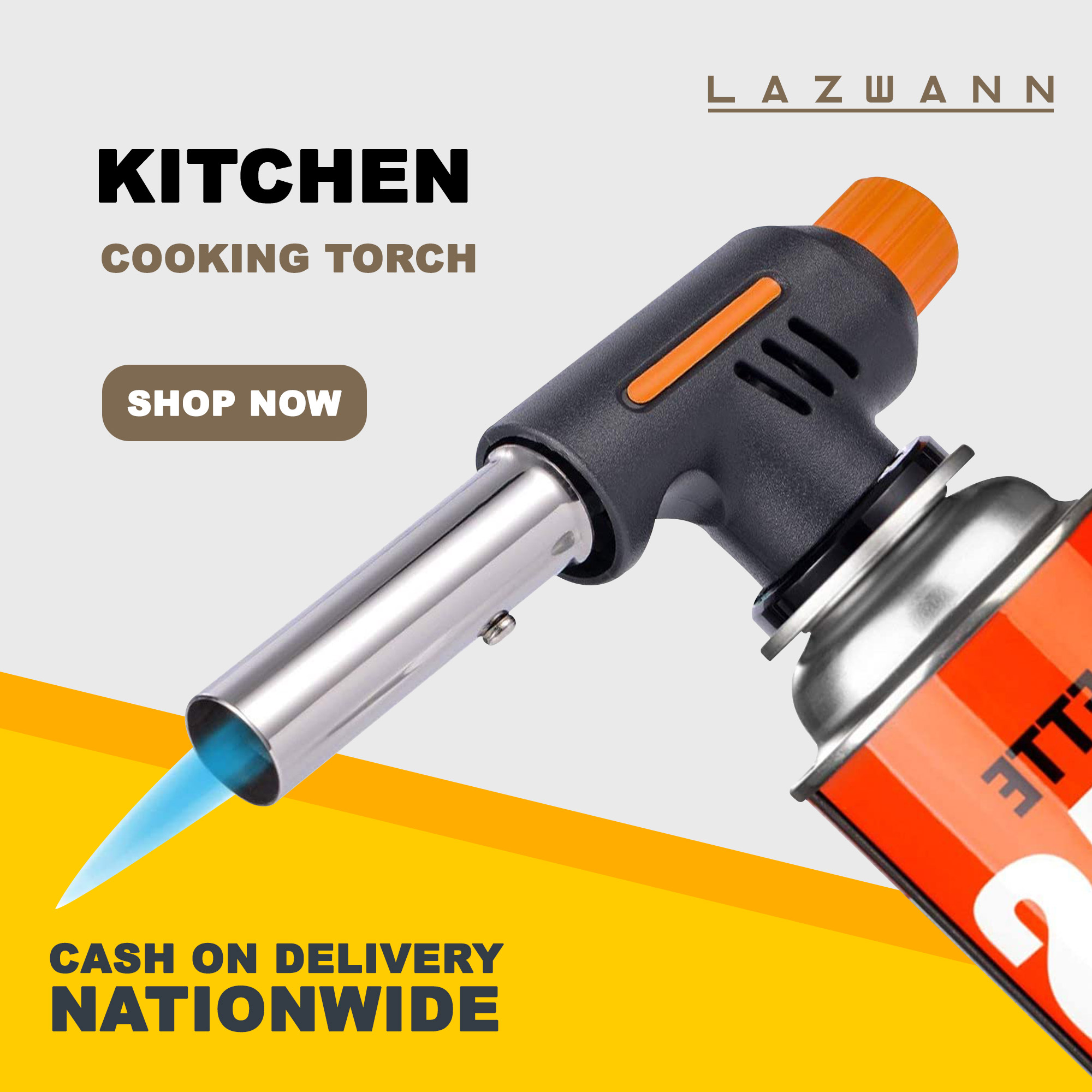 Kitchen Blow Torch Butane Burner Auto Ignition Camping Blow Jet Lighter