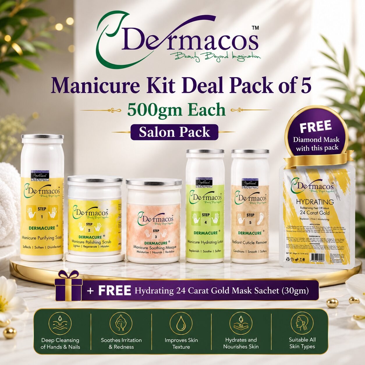 Manicure%20Kit%20(500ml%20Each)%20Salon%20Pack%20Pack%20of%205%20+%20Gold%20Mask%20%7C%20Multi-Step%20Facial%20Care%20%7C%20500ml%20each,%20Pack%20of%205%20+%20Gold%20Mask%20-%20Image%202