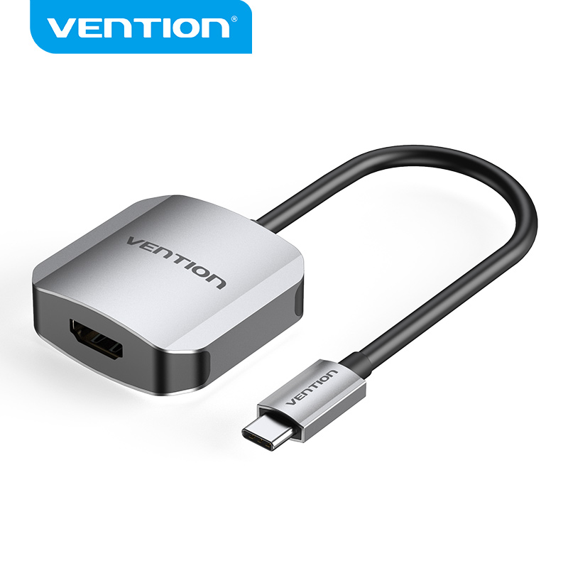 Vention USB C to HDMI Thunderbolt 3 Adapter, Type C to HDMI Cord Support USB 3.1 1080p 4K UHD for SAMSUNG S20 Surface pro 7 Macbook Pro 2018/MacBook Air 2020 Huawei P40/p30 pro USB-C to HDMI