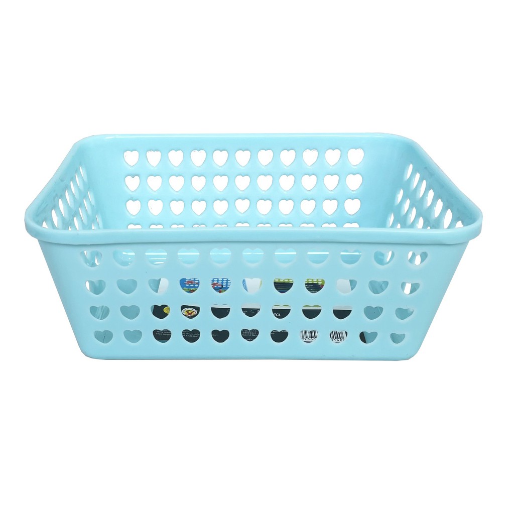 Rổ chữ nhật hình tim TỰ LẬP TL207 - 12cm - (Giao Màu Ngẫu Nhiên)