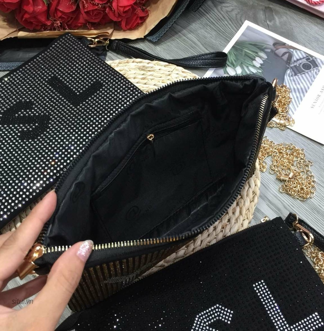 Clutch Thời Trang Nữ Đính Ngọc 3M43