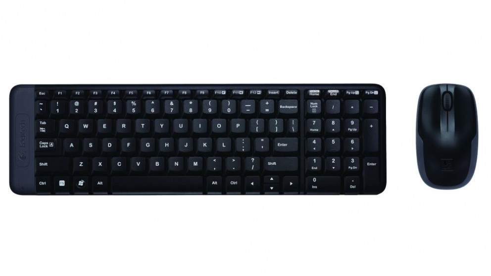 Bộ bàn phím chuột không dây Logitech MK220 Wireless USB
