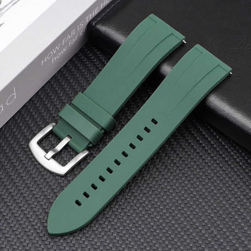Xingchengec Silicone Smart Quick Release Strap Universal Strap With on/off Raw Lugs