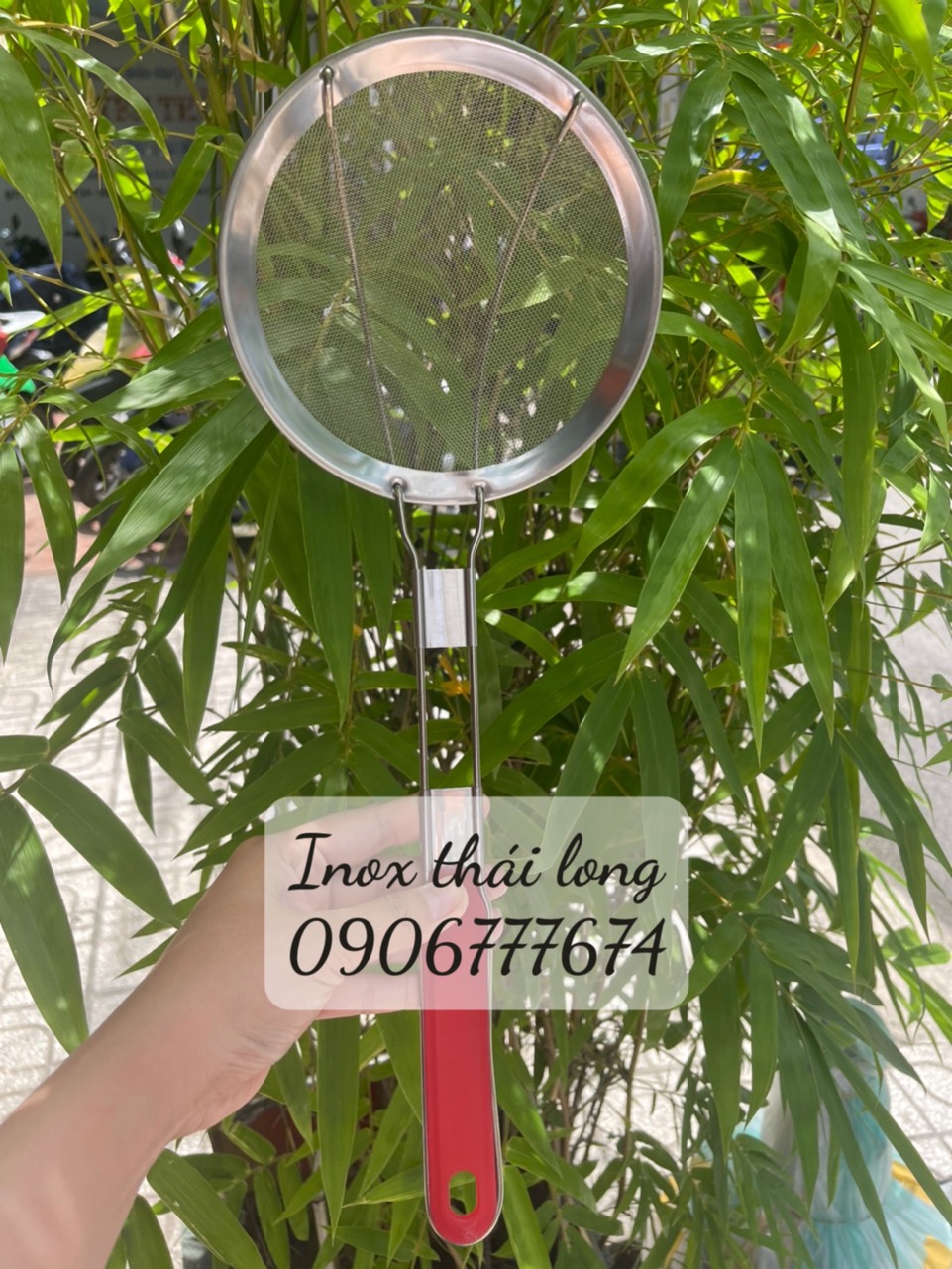 Vợt Hớt Bọt Thái Cán Đỏ [Rẻ vô địch] [Có sẵn] [Siêu Sale] [Ảnh thật]