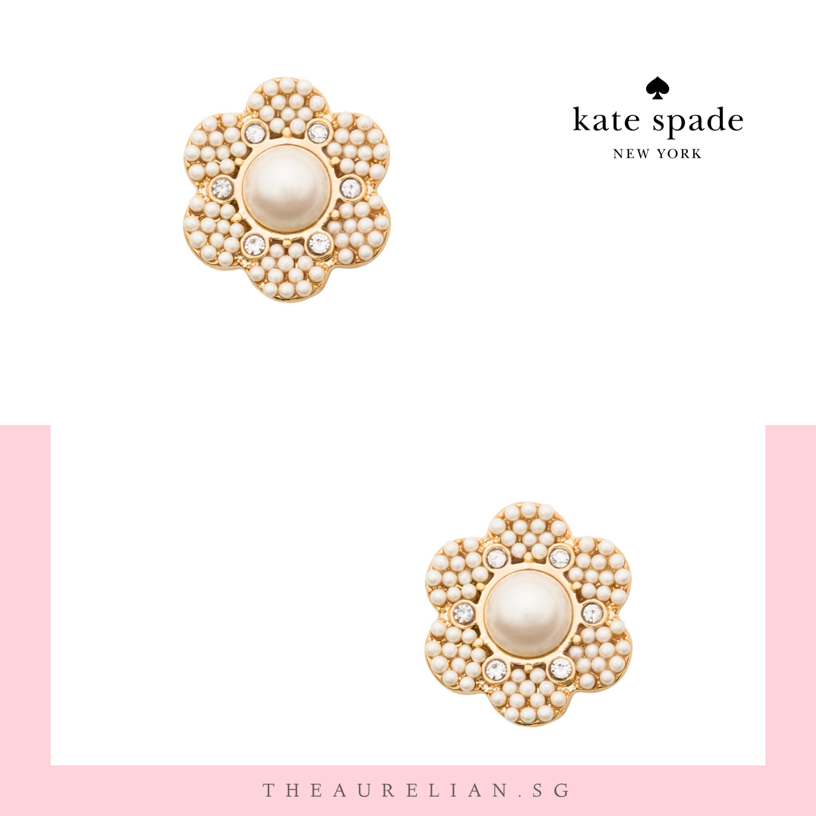 Kate Spade Park Floral Earrings And 