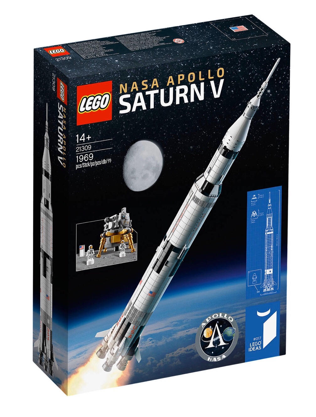 LEGO 21309 Nasa Apollo Saturn v | Lazada Singapore