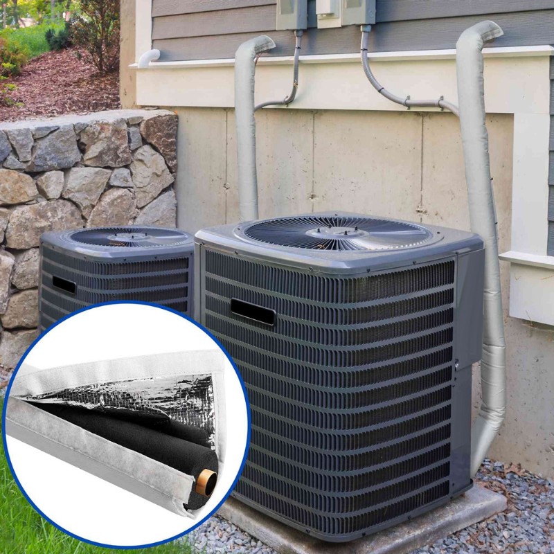 Flexible White Gray for Central Air Conditioning Mini Split AC Pipe ...