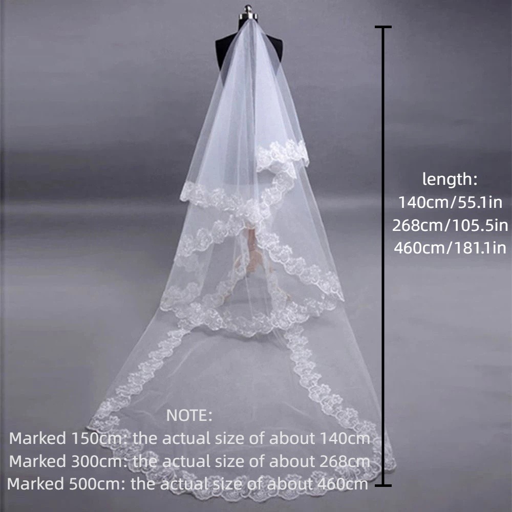 Lace%20Veil%20.5/3/5m%20Bridal%20Veil%20White%20Embroidered%20Edge%20Wedding%20Veil%20Cute%20Floral%20Tulle%20Veil%20Bridal%20Accessories%20-%20Image%202