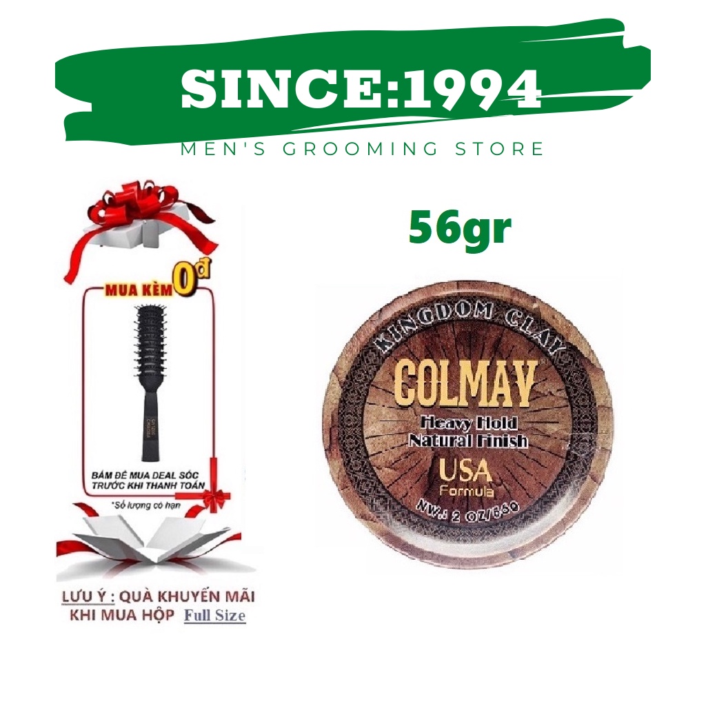 [CHÍNH HÃNG 100%] Sáp Vuốt Tóc Colmav Clay Kingdom