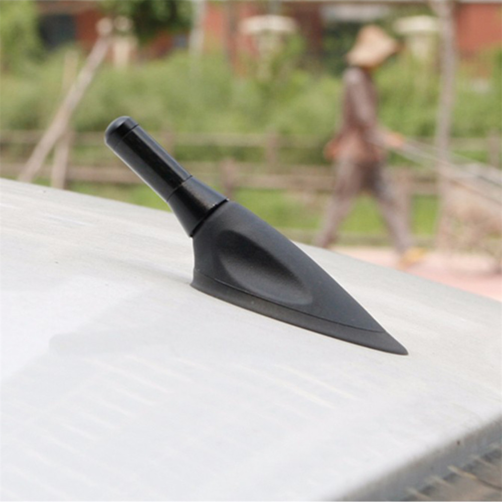 Car Roof Antenna Aluminum Enhanced Signal 1.4" Carbon Fiber Screw Metal 3.5cm Short Stubby Mast Car Accessories Exterior.