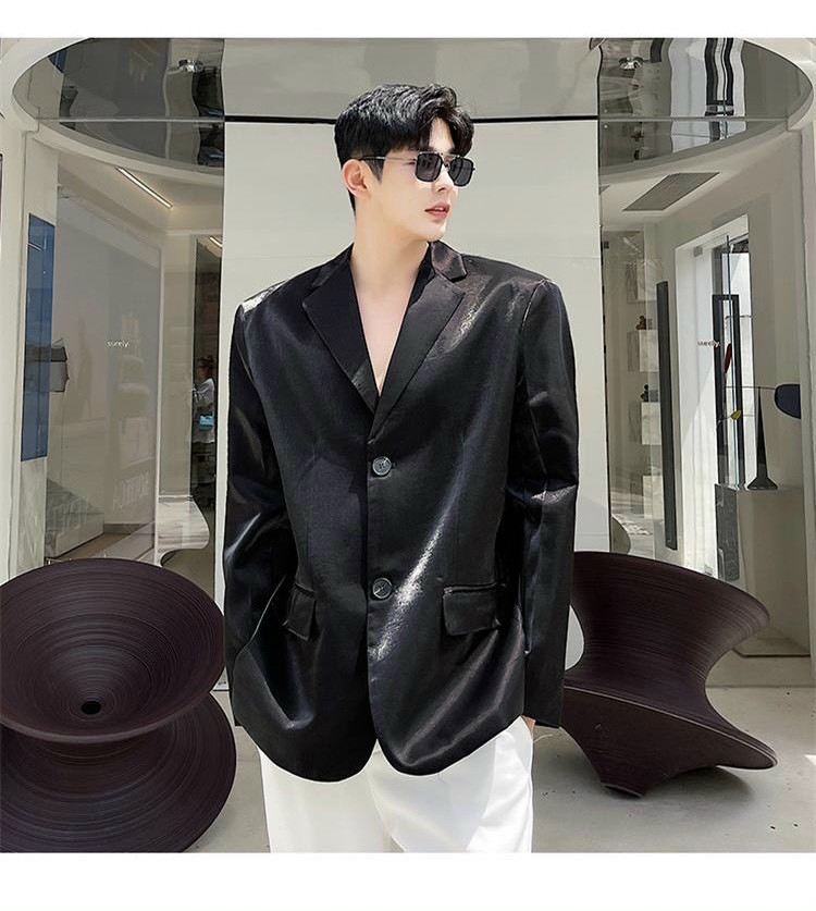 Áo khoác blazer nam ,áo vest nam balzer nam vải FO bóng mịn phong cách Hàn Quốc ut768