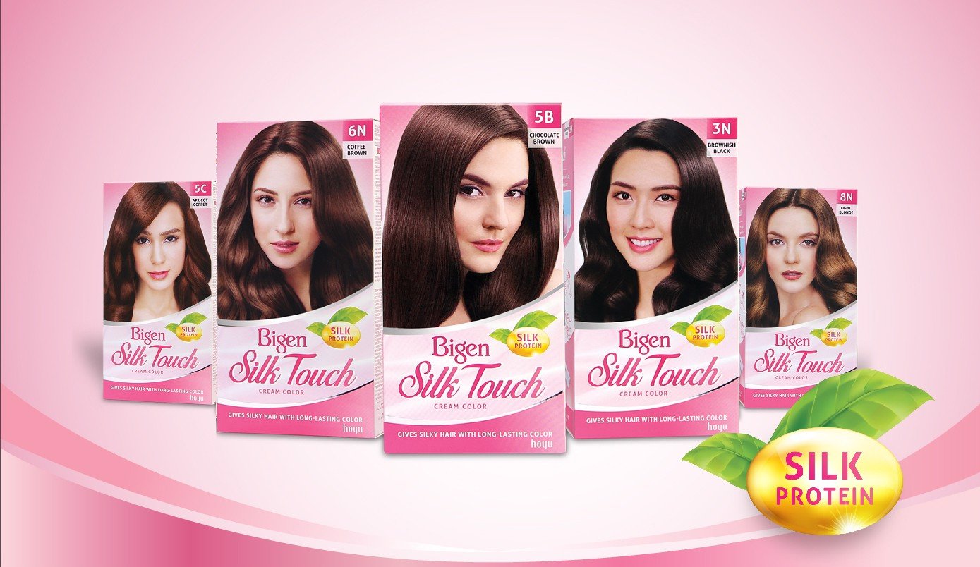 Thuốc nhuộm tóc phủ bạc Bigen Silk Touch 8N - Vàng Nhạt