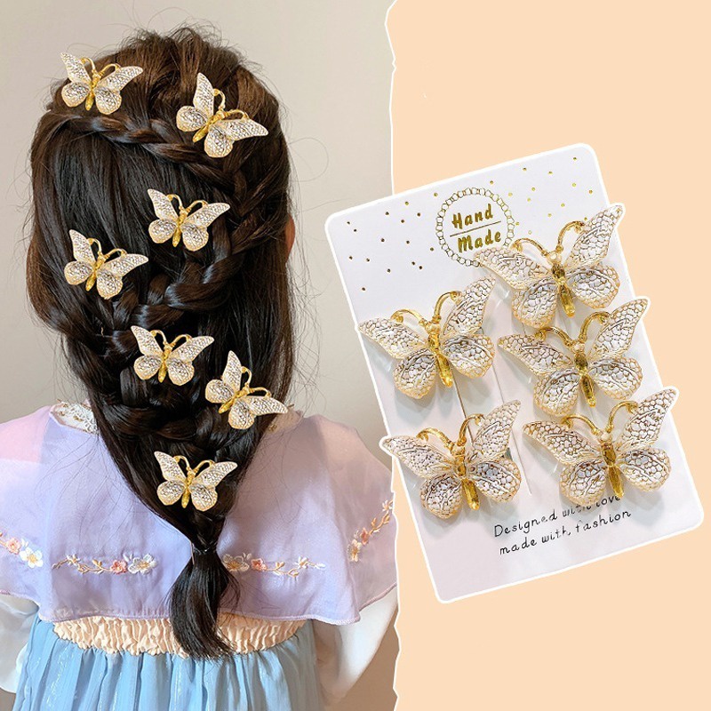 Set 5 Kẹp Tóc Hình Bướm Xinh Xắn Dành Cho Nữ