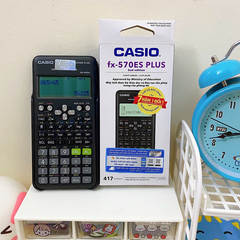 (BẢO HÀNH 6 THÁNG) Máy tính Casio FX 570 ES PLUS