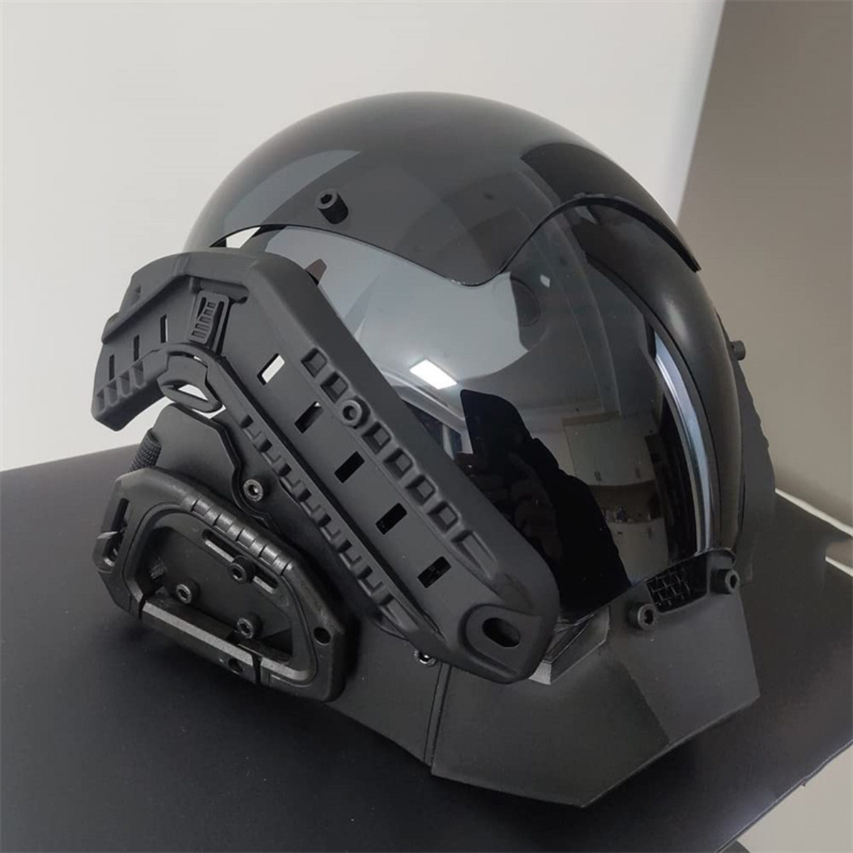 CF women Face Mask Mechanical Style Prop Head Cyberpunk Mask Internet celebrity pose mask COS helmet present