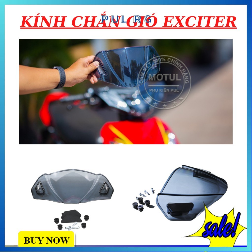 Kính mão chắn gió Exciter 150 Exciter 135 Winner Winner X các đời trong suốt hàng chính hãng Zhipat