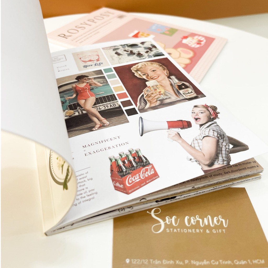 Cuốn sổ sticker dán Rosy Posy 20 tờ Vol 2