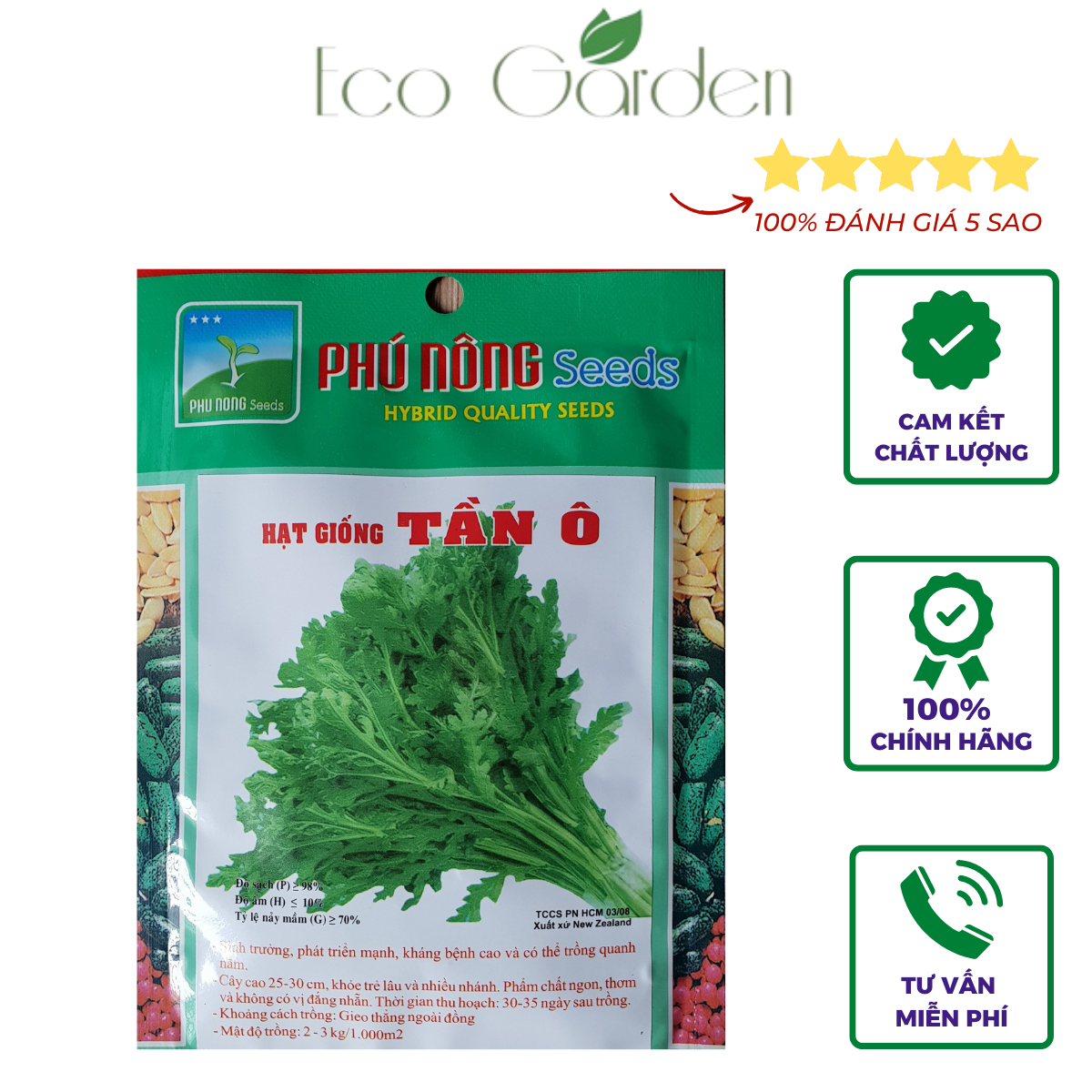 Hạt giống Tần Ô Phú Nông - 20g
