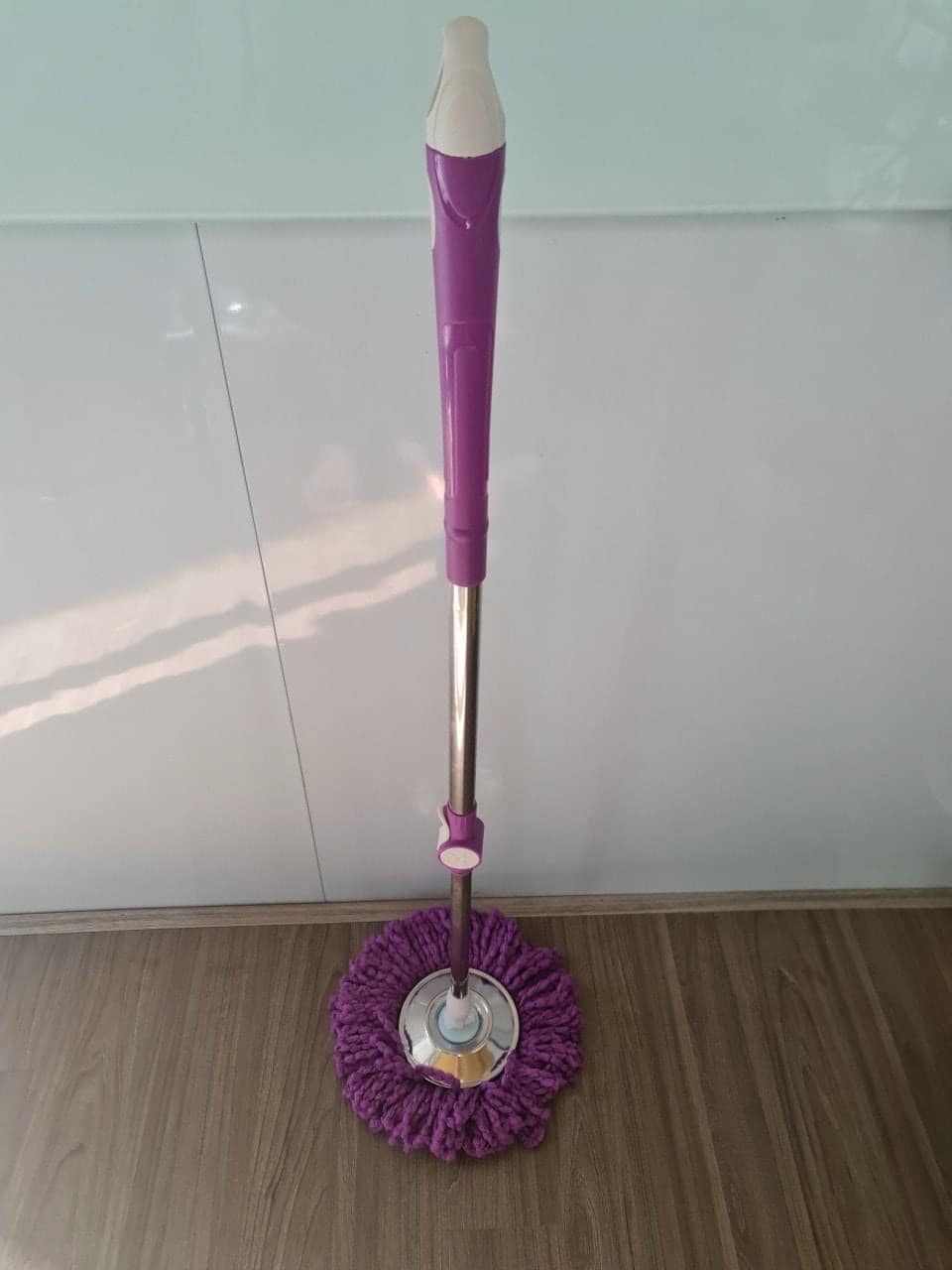 Cây rời thay thế chổi lau nhà 360 độ mân inox-chổi dời dùng cho bộ lau nhà 360 độ