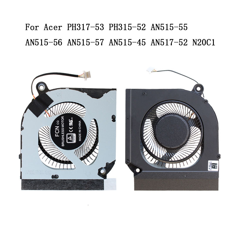thumbnail image 2 of FCN CPU/GPU Cooling Fan For Acer Predator Helios 300 (PH315-51, PH317-52) & Nitro 5 (G3-571, G3-572) 2 of 5