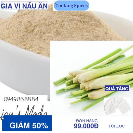 100gr Bột xả nguyên chất