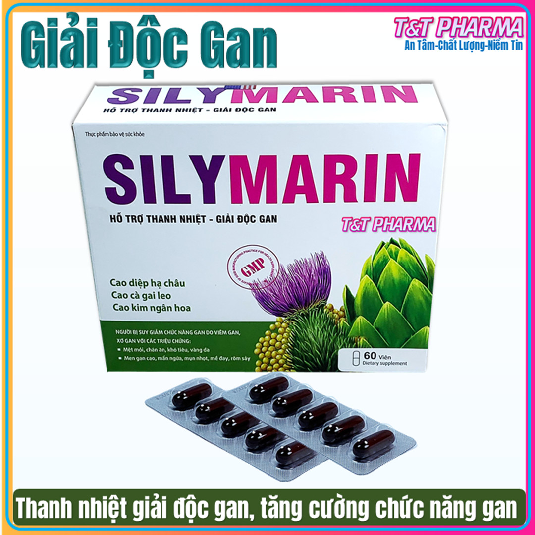 Viên Uống Giải Độc Gan Silymarin, Diệp Hạ Châu, Cà Gai Leo, Kim Ngân Hoa, Bồ Công Anh- Thanh Nhiệt, Giải Độc, Mát Gan, Gạ Men Gan, Bảo Vệ, Hạn Chế Tổn Thương Tế Bào Gan. Tăng Cường Chức Năng Gan