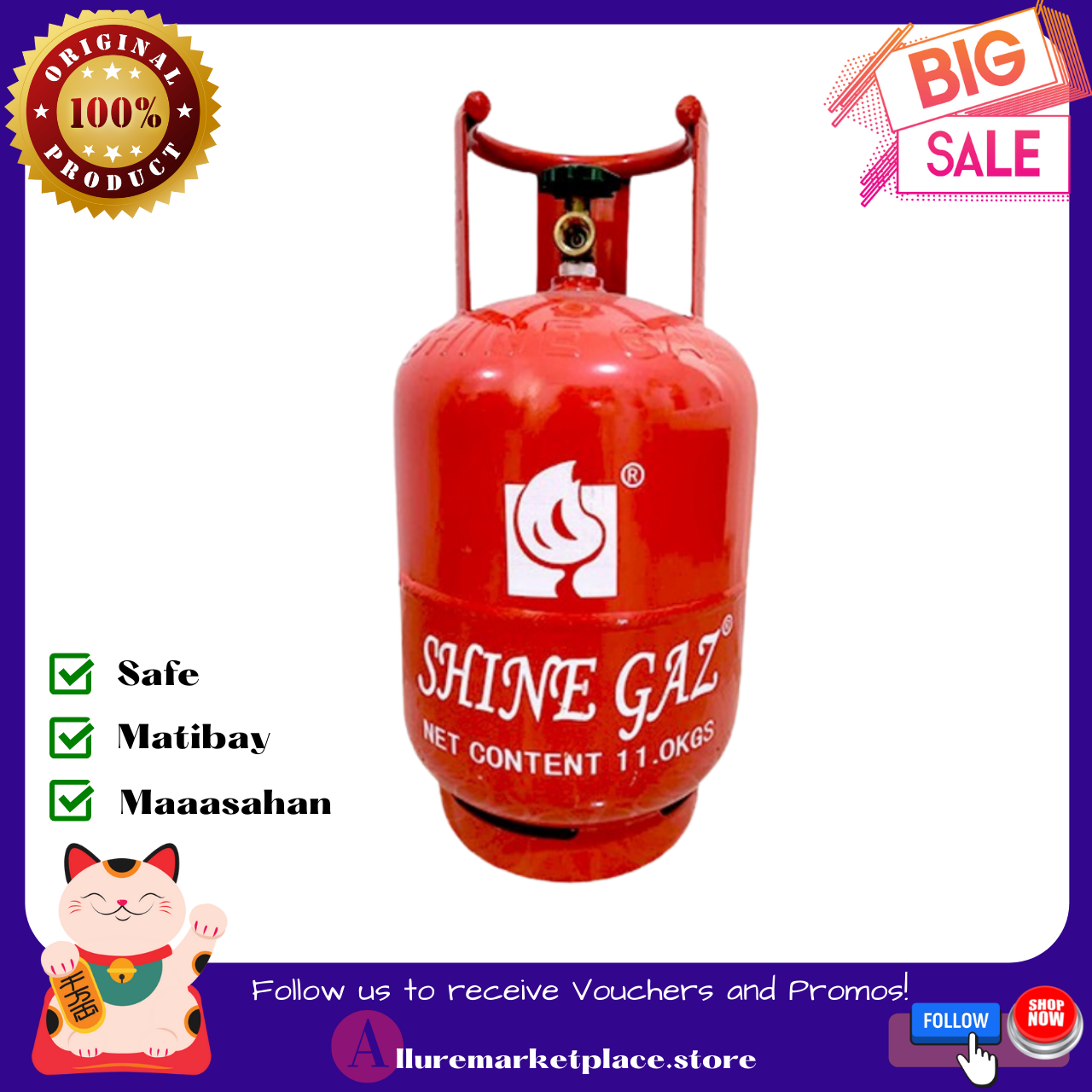 LPG Tank Brand New Shine Gas LPG Tank, Tanke 11kg Argas Tank, Sula Gas