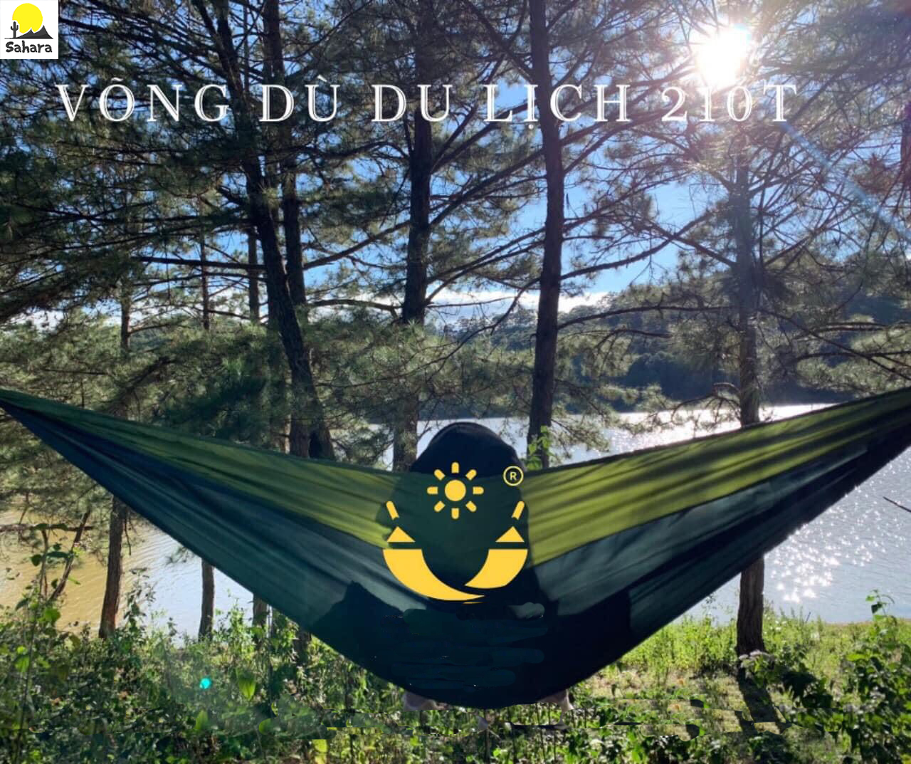 [HCM]Võng vải đôi du lịch dã ngoại