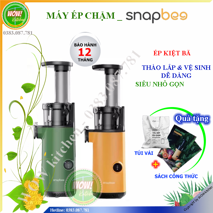 Máy Ép Chậm Snapbee SK-202VN - Ép Siêu Kiệt Bã