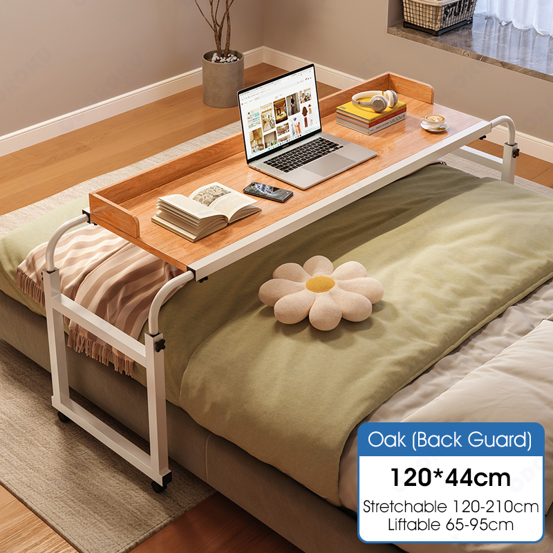 ODOROKU Adjustable Overbed Table with Wheels Over the Bed Desk Over Bed