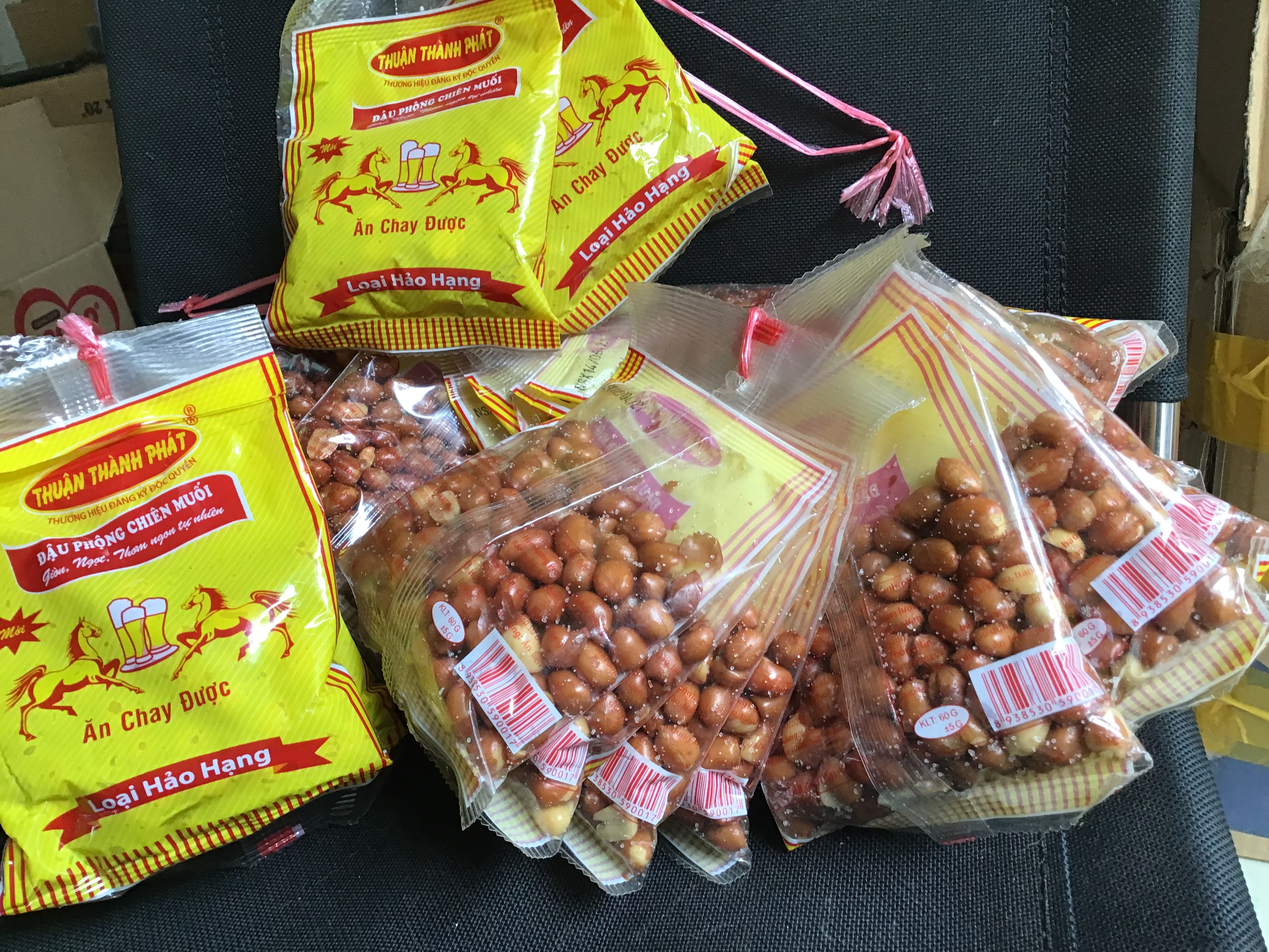 (THƠM NGON) COMBO 10 GÓI/5 GÓI ĐẬU PHỘNG MUỐI  (60gram/gói)