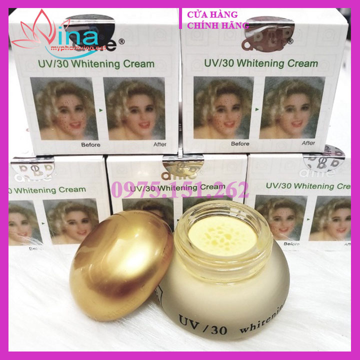 ( Nắp tròn ) Kem dưỡng trắng da chống nắng UV/30 Atlie Vitamin E - 16g