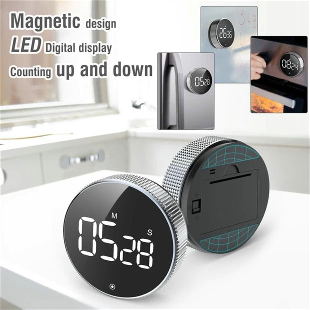 Self-Discipline Rotary Timer Magnetic Led Silent Timer