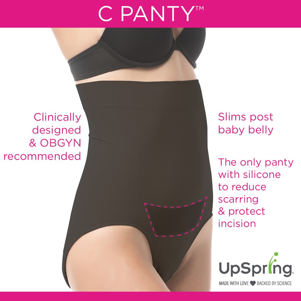 UpSpring C-Panty High Waist C-Section Recovery Panty - Black