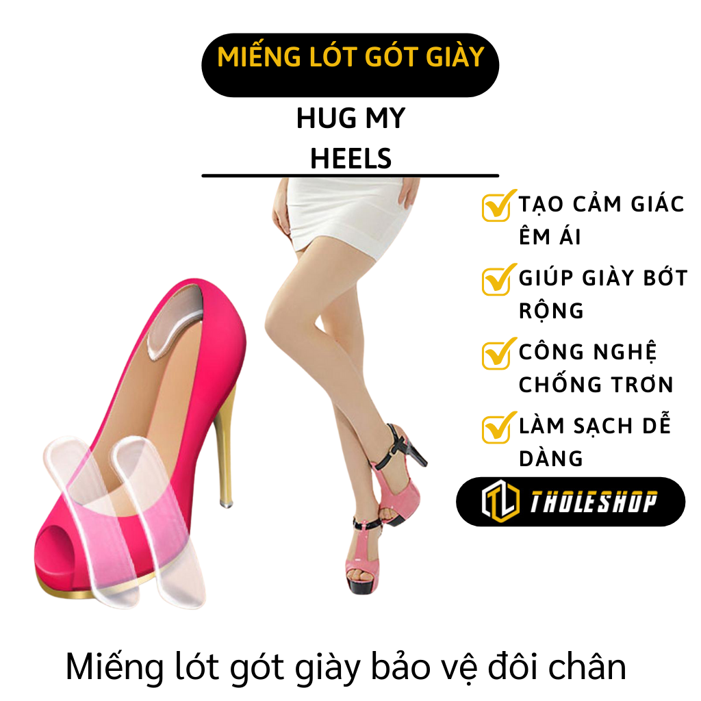 Miếng Lót Giày - Miếng Dán Lót Giày Bảo Vệ Sau Gót Giày Cao Gót - Miếng Silicone Lót Giày Chống Trầy Và Tuột Gót Sau
