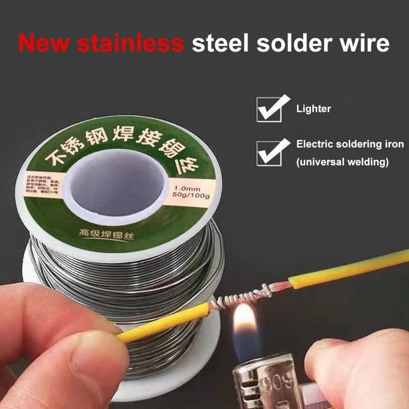 Thiếc Hàn 1.0mm 63/37 2.2% Flux Nhẹ Lửa 100g