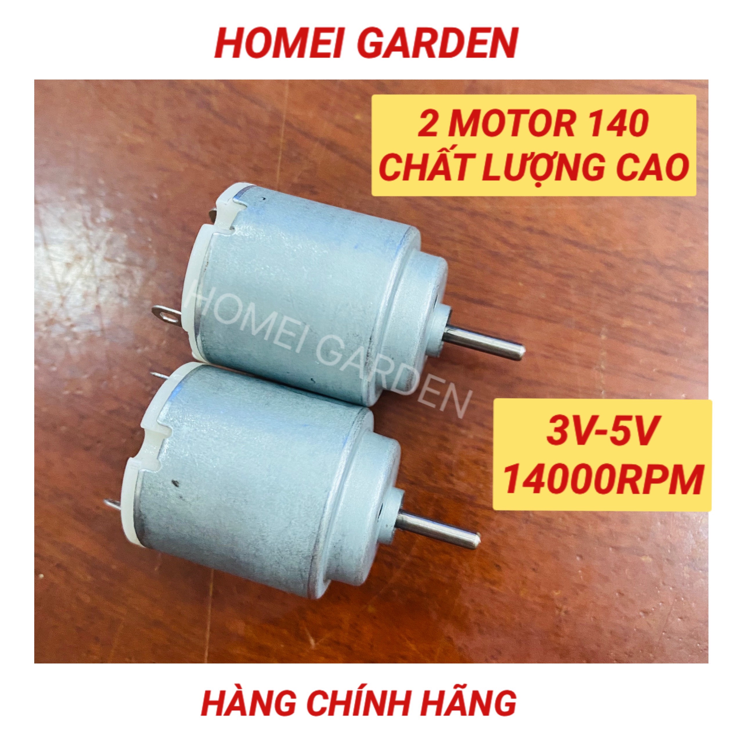 2 Động cơ DC 140 Mini Tốc Độ Cao 3-5V - D0006