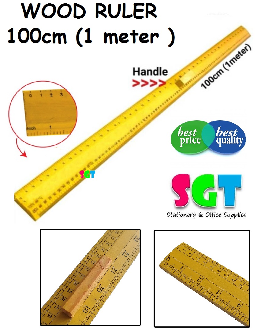 Long Wooden Ruler 100cm | Lazada