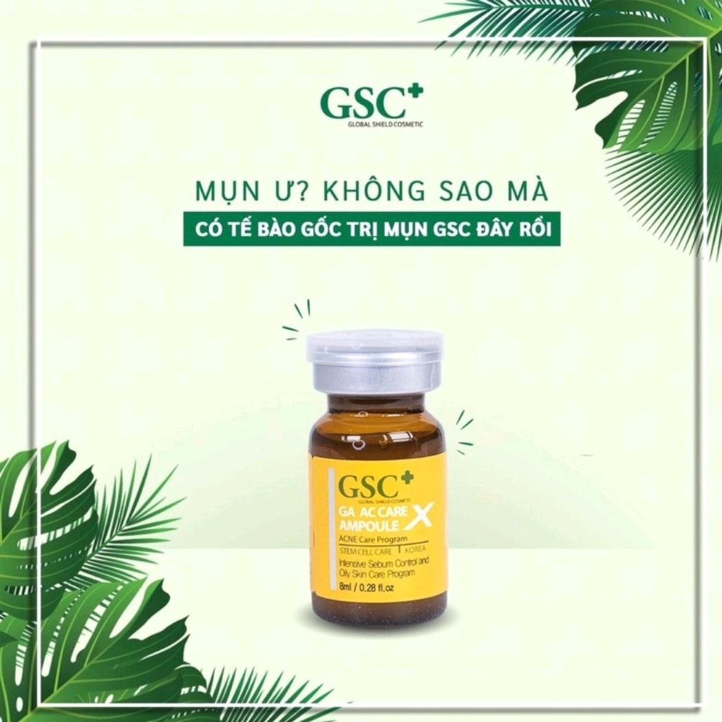 Tế bào gốc mụn GSC GA AC Care Ampoule ( HÀNG CHÍNH HÃNG )