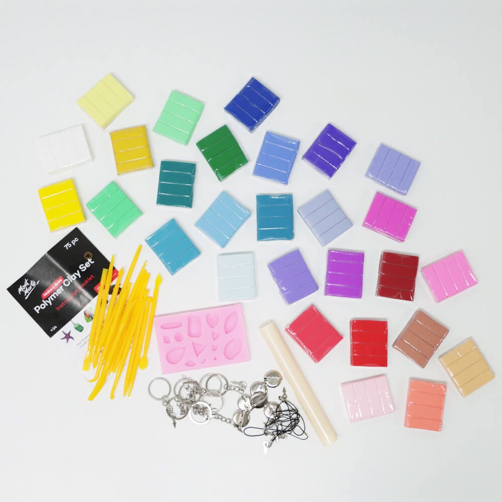Mont Marte Make n Bake Polymer Clay Set 75pc.