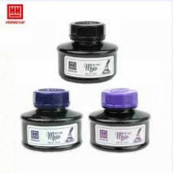 Mực bút máy Hồng Hà/ Mực bơm ( Tím, Xanh, Đen, Đỏ)