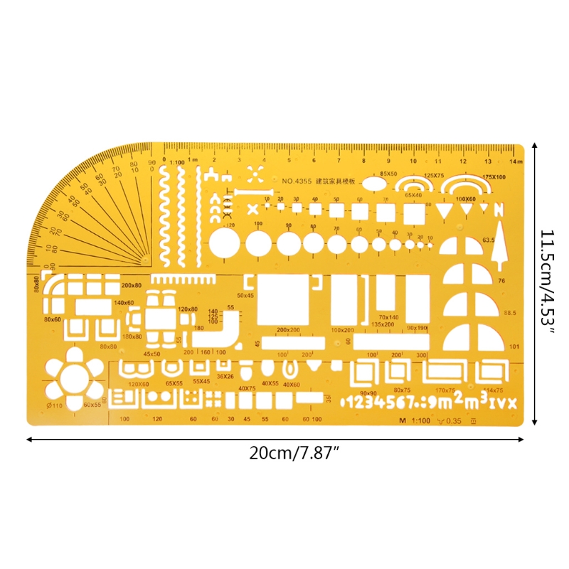 【Toy life hall】K Resin Squares Geometric Template Ruler Stencil ...