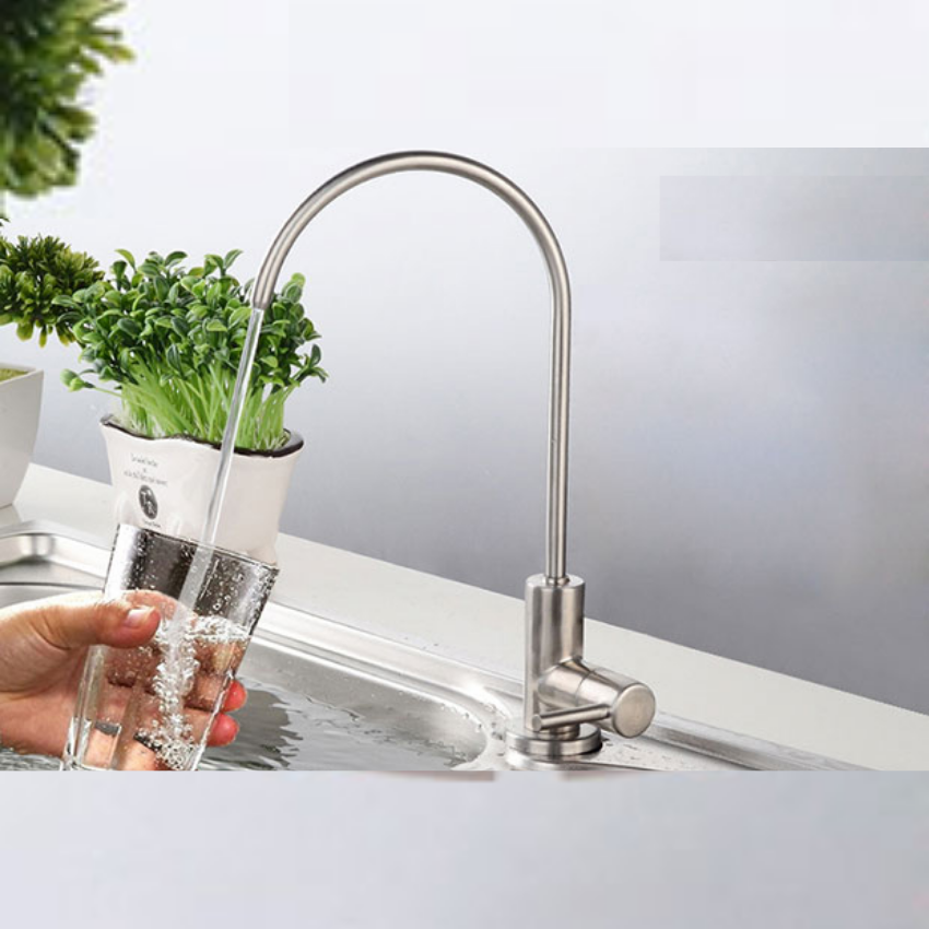 Vòi máy nước 304 inox không gỉ dùng cho tất cả các dòng máy lọc nước thiết kế gọn nhẹ vô cùng tiện lợi bền bỉ