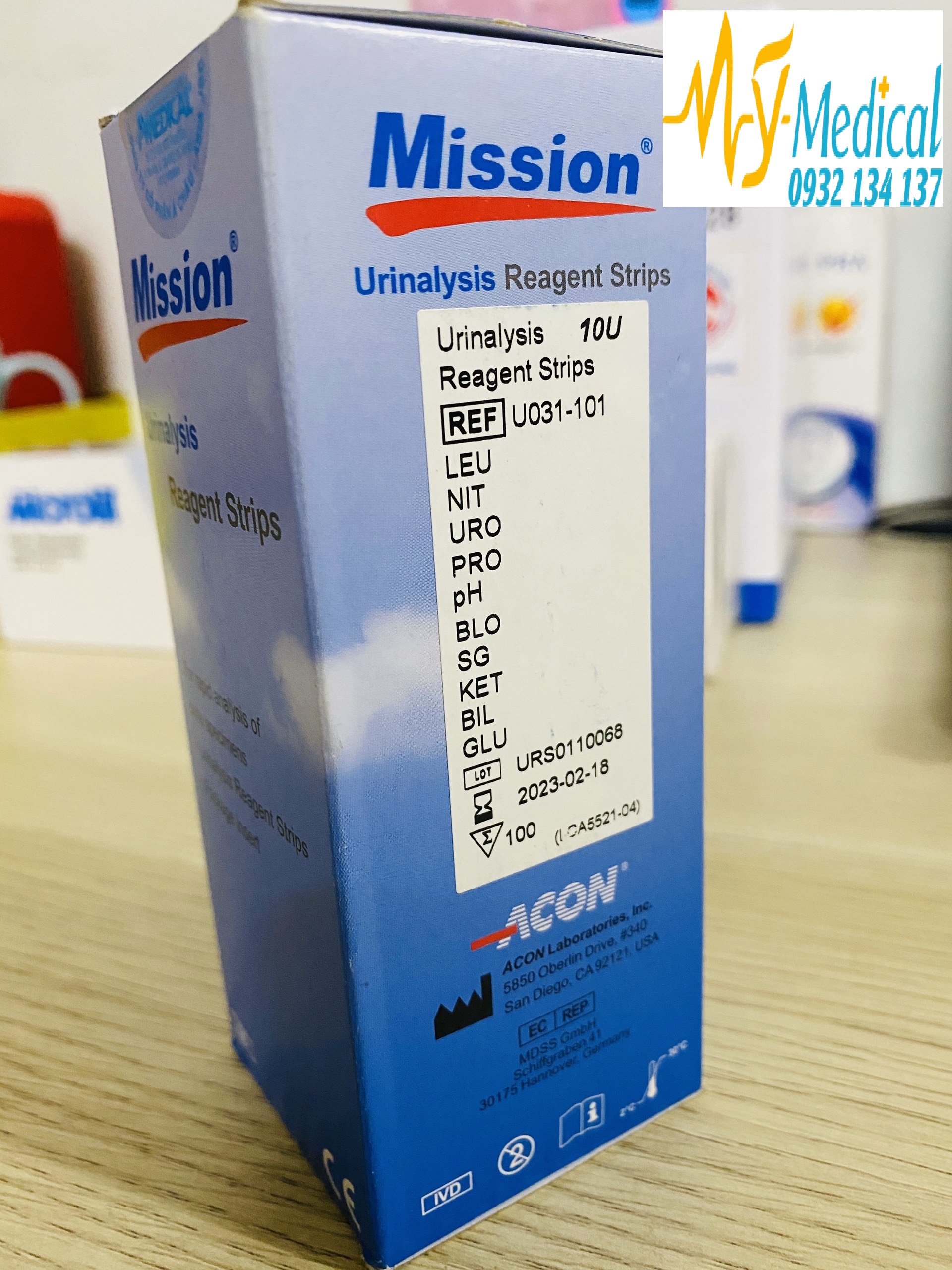 Que Thử Nước Tiểu 10 Thông Số Mission – Que Test Đa Thông Số, Cho Phòng Khám Và Bệnh Viện