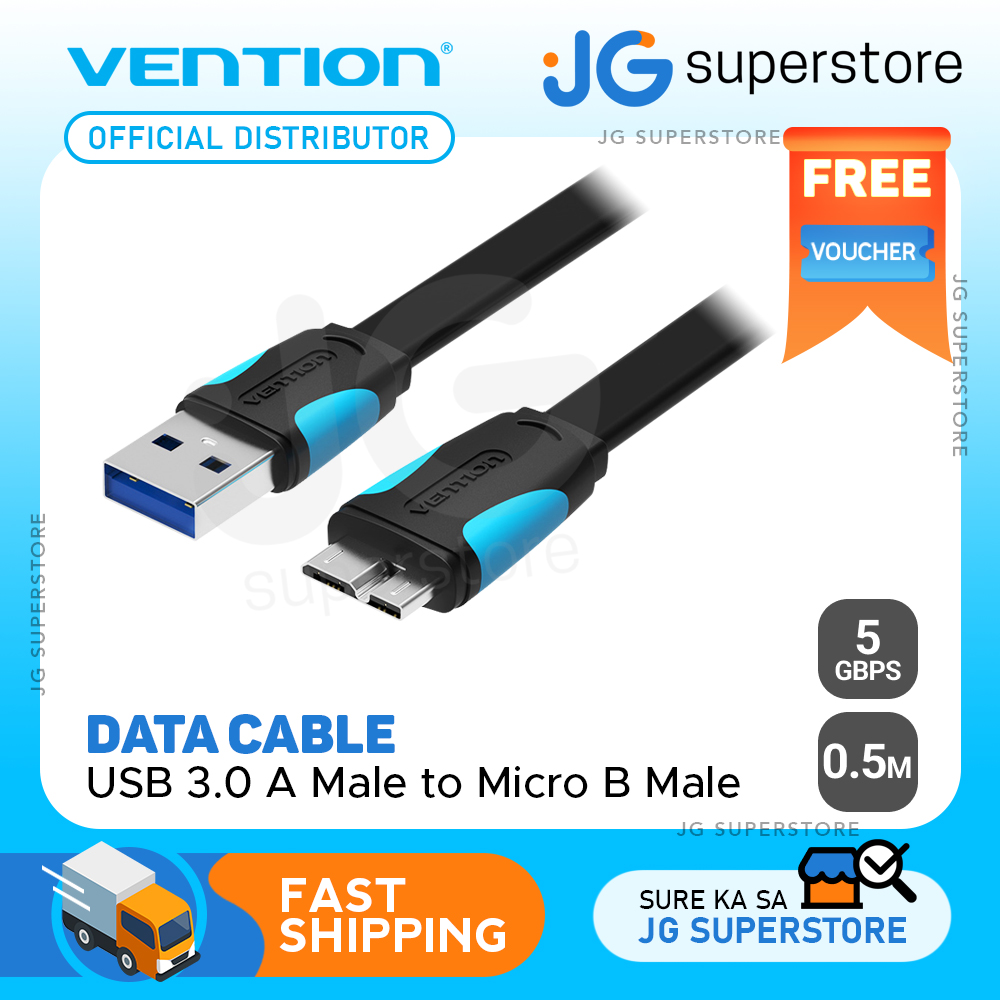 VENTION VAS-A12-B100 - Câble Micro USB 3.0 3A chargeur rapide